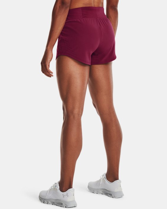 Women's UA Speedpocket Shorts, Maroon, pdpMainDesktop image number 1